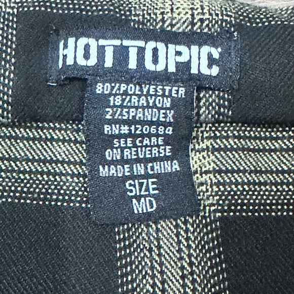 Hot Topic Y2K Style Yellow & Black Plaid Mini Skirt - Picture 9 of 13